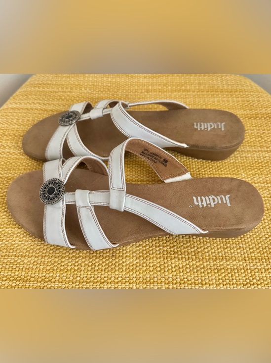 Judith Shoes - Judith, Women’s Strappy Slide Sandals, Size 9